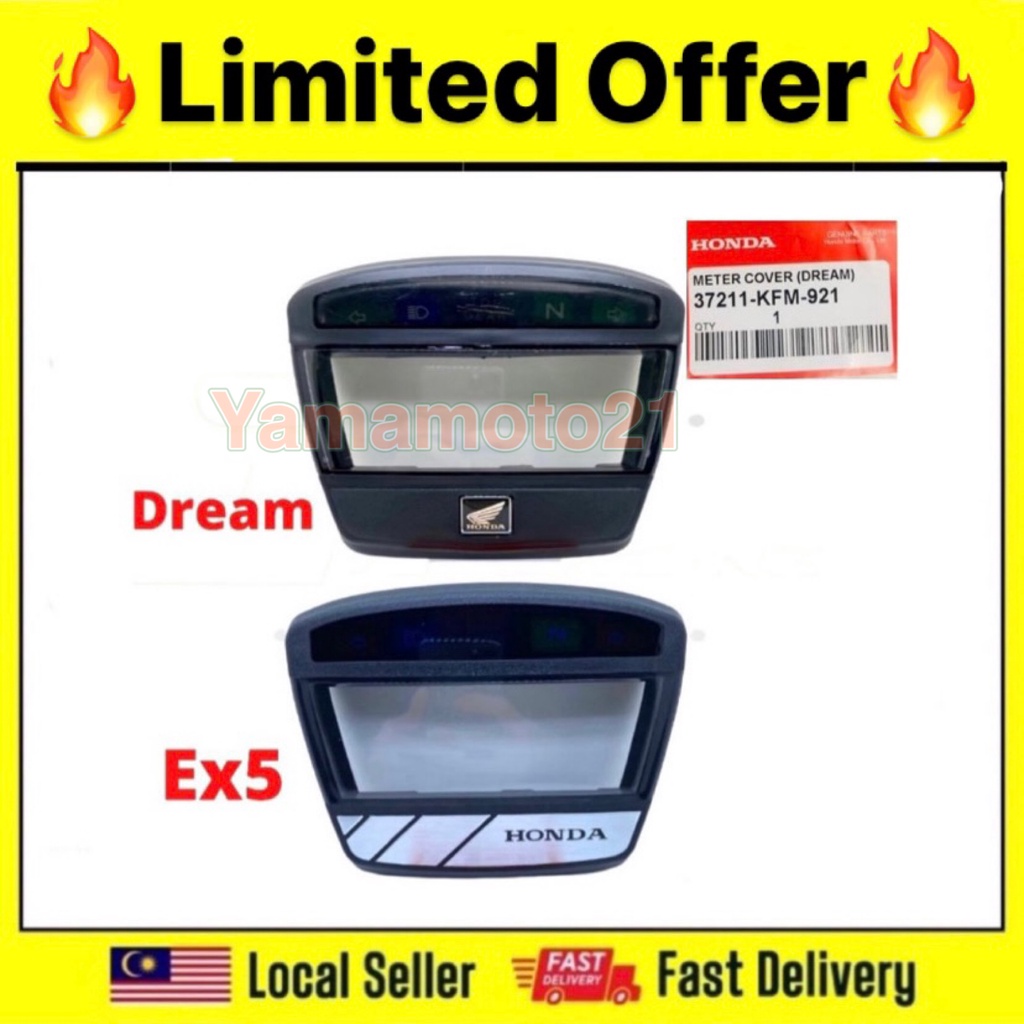 Honda EX5 EX5 Dream New Meter Len Meter Cover Lens CERMIN PENUTUP