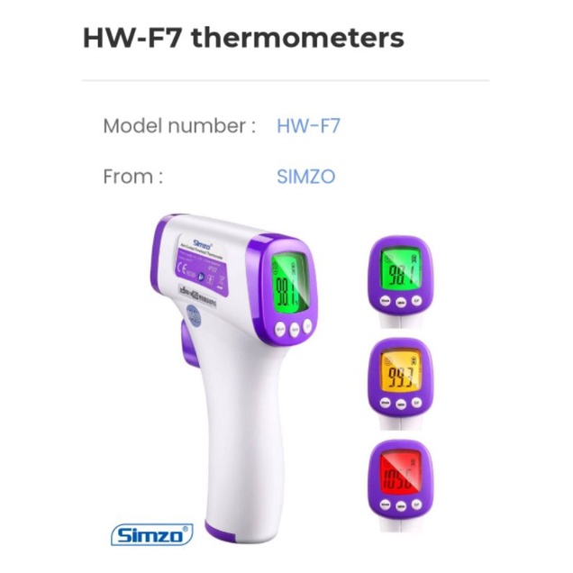 SIMZO THERMOMETER HW 1 HW F5 HW F6 HW F7 Fast Shipping Shopee