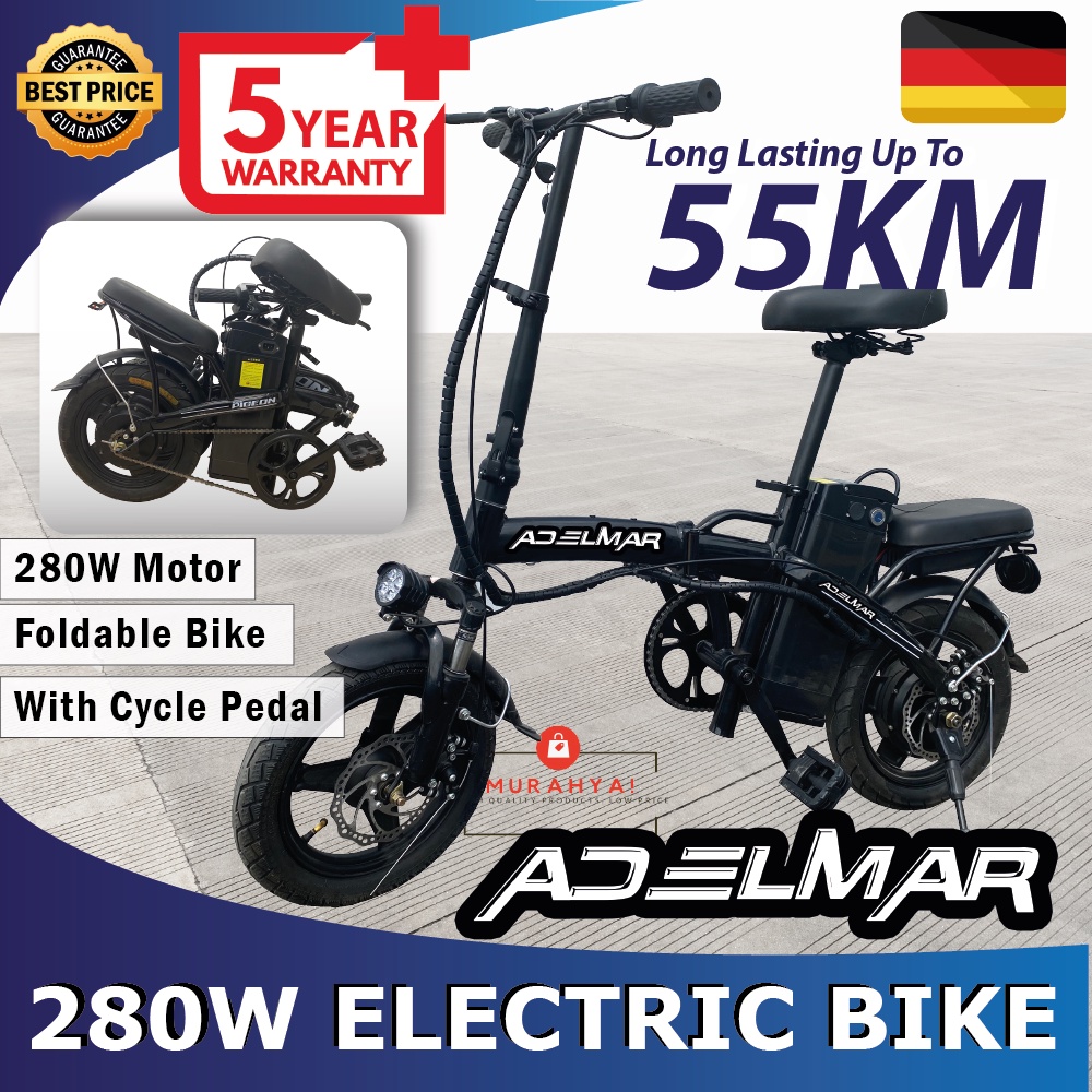 Basikal Elektrik Skuter Elektrik Dewasa Electric Bicycle Scooter Adult