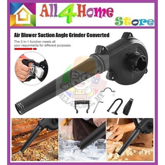 Angle Grinder Converted Into Blower Vacuum Cleaner Cordless Electric