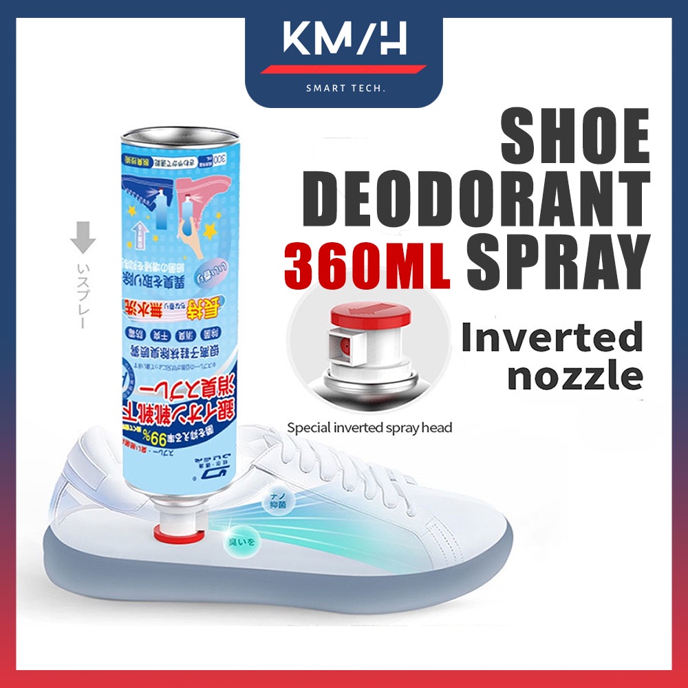 360ml Shoes Deodorant Spray Inverted Nozzle Spray Antibacterial Shoe