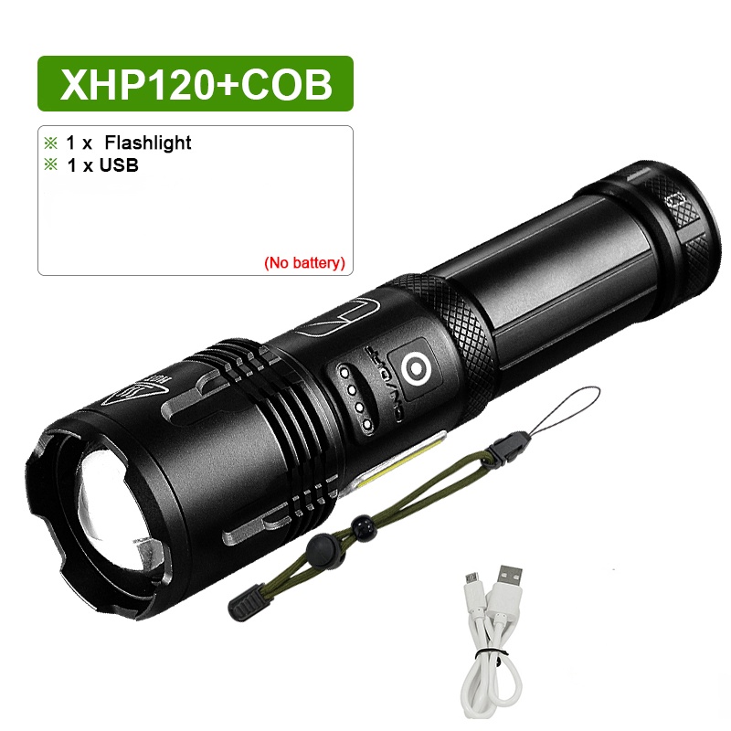 Xhp Flashlight Lumen Touchlight Super Bright Lampu Suluh Led