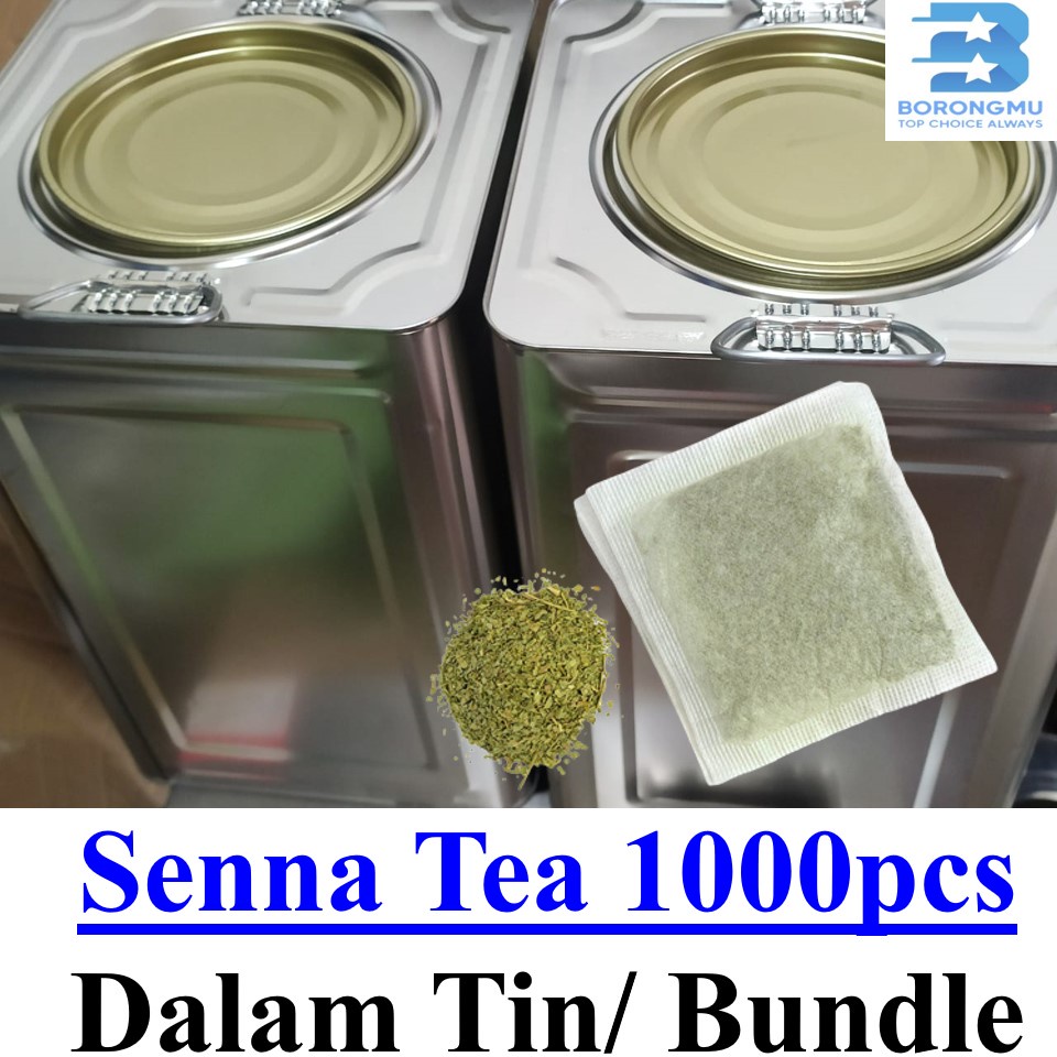 Sanna Tea Senna Tea 1000 Sachets BorongMurah Detox Teh Daun Jati Cina