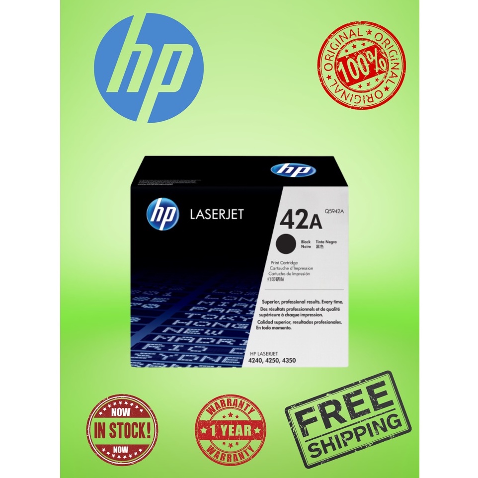 HP 42A Q5942A ORIGINAL BLACK LASERJET TONER CARTRIDGE Shopee Malaysia