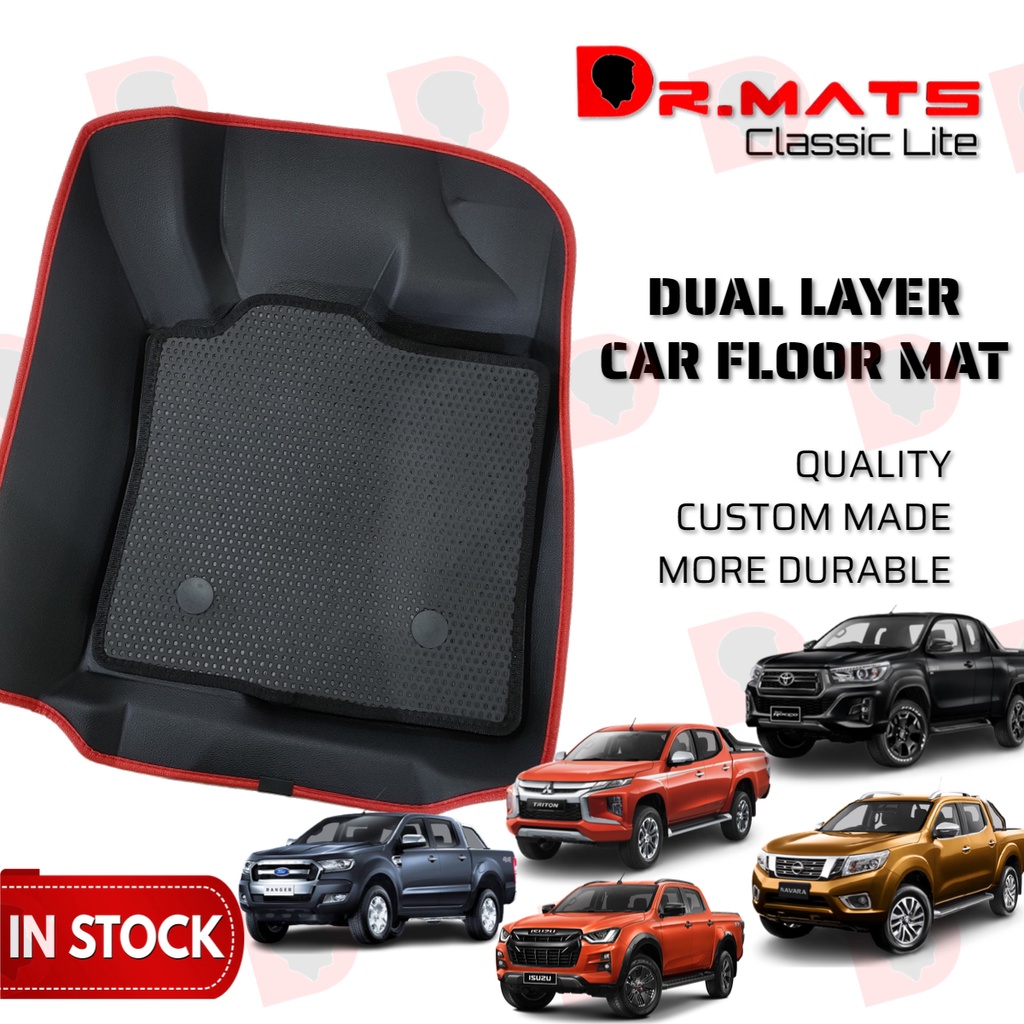 Dr Mats Classic Lite 2 Layer 5D Carpet PU LEATHER FORD RANGER