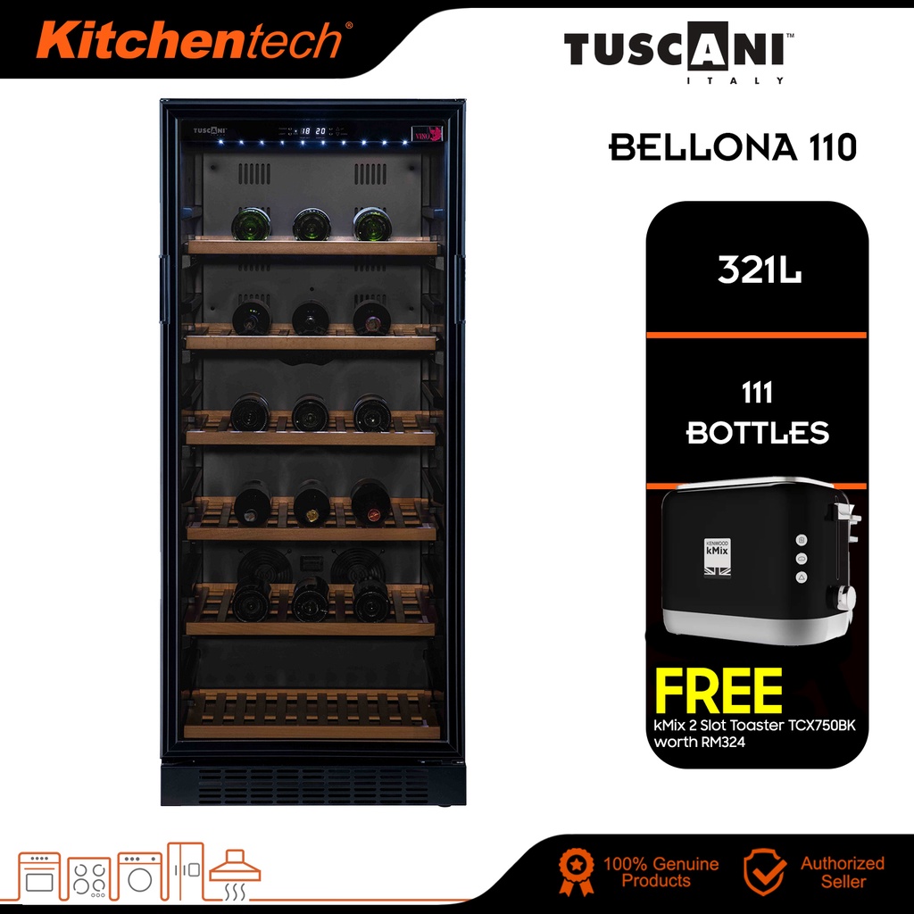 Tuscani BELLONA 110 Wine Chiller Cooler Cellar Cabinet 111