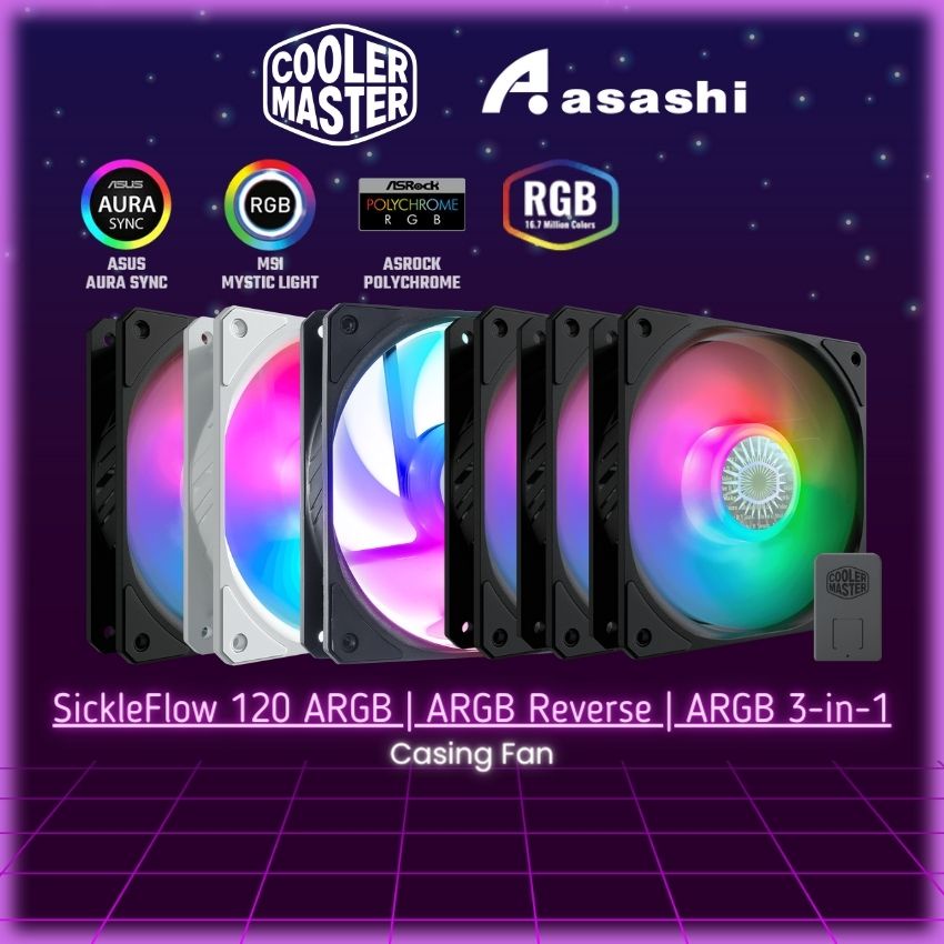 Cooler Master Sickleflow Argb Argb Reverse Argb In