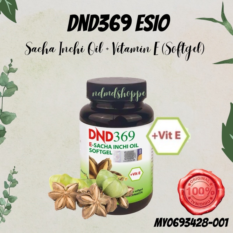 DND 369 E SACHA INCHI OIL MINYAK SACHA INCHI VITAMIN E SOFTGEL 60