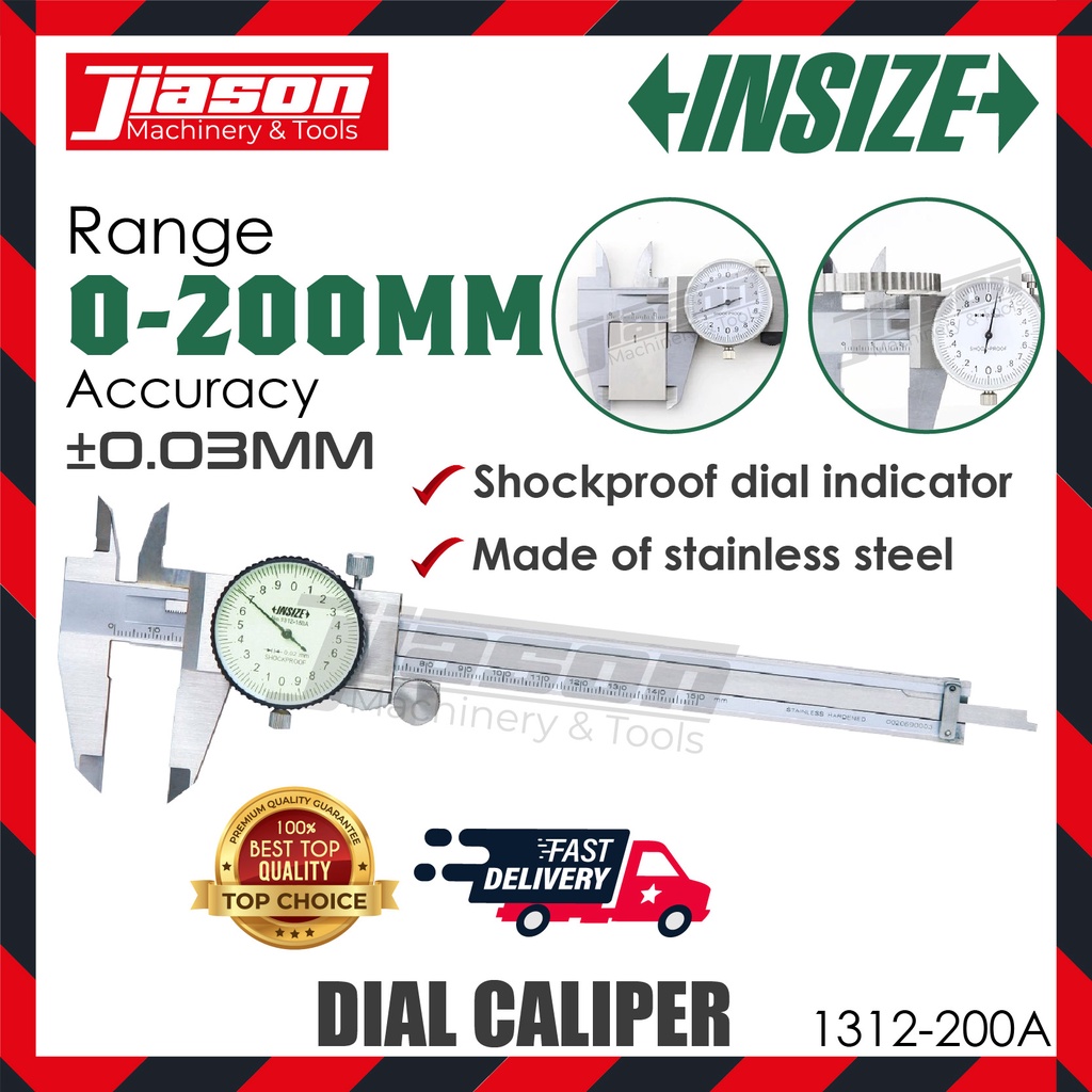 Insize A Mm Dial Caliper Shopee Malaysia