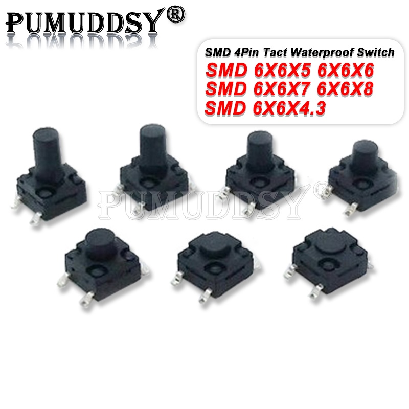 Pcs X Pcb Tactile Tact Mini Push Button Switch Smd Pin Micro