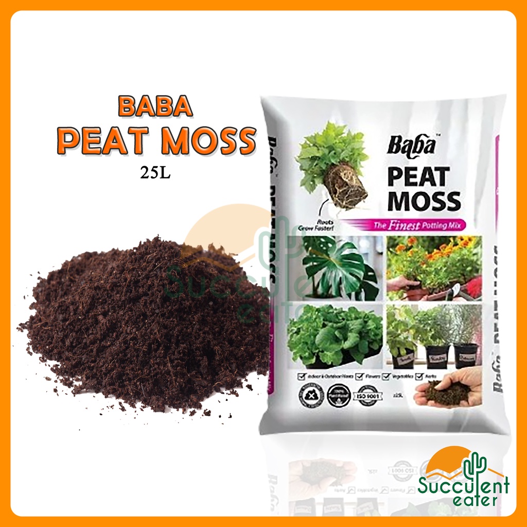 L High Organic Baba Peat Moss Potting Mix Soil Shopee Malaysia