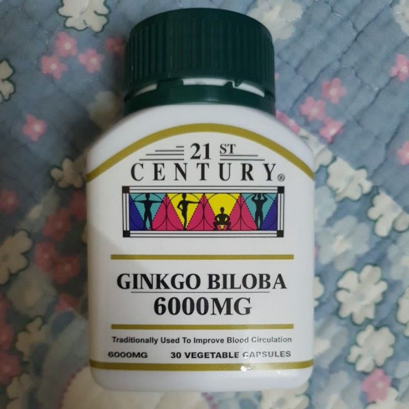 21st Century Ginkgo Biloba 6000mg Vegicaps 30s Expiry Date 02 2025