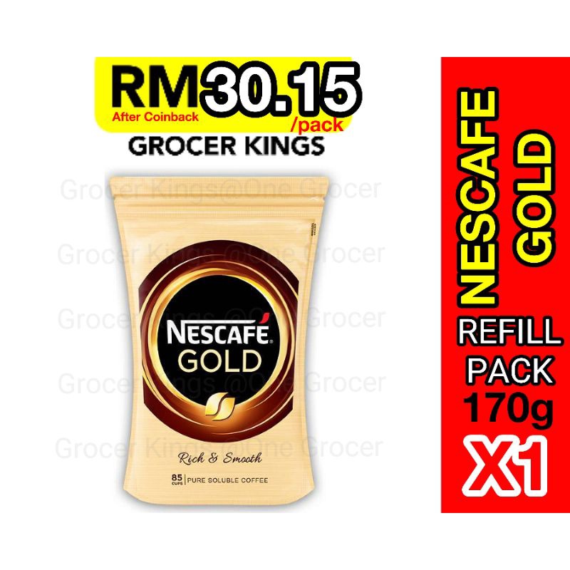 NESCAFE GOLD Refill Pack 170g Rich Aroma Smooth Taste Soluble Coffee