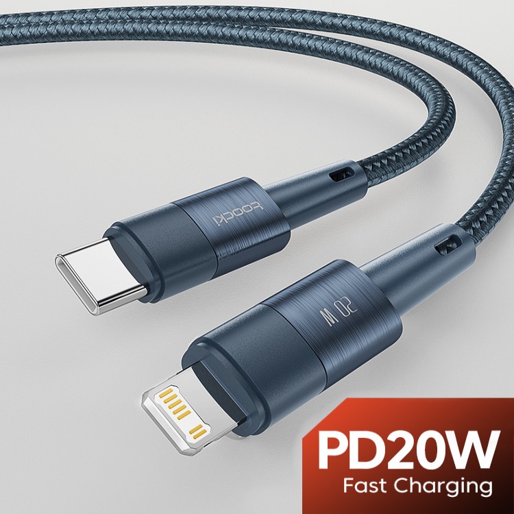 Toocki 20W PD Fast Charge Type C To LOS Charging Cable C L USB Data