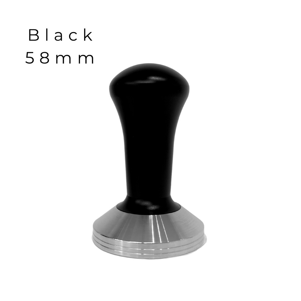 Espresso Coffee Tamper 51mm 53mm 58mm Wooden Black Handle Solid