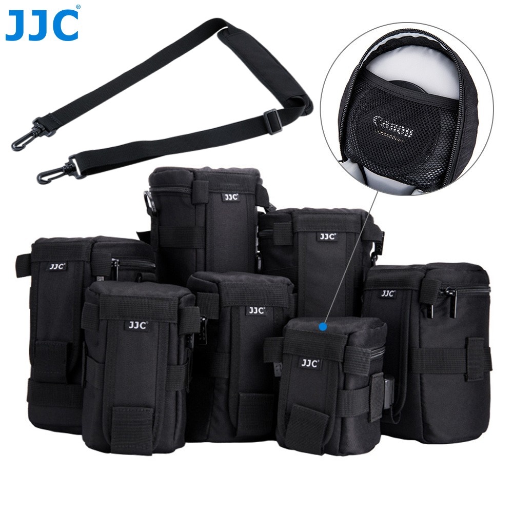 Jjc Lens Case Storage Pouch Bag Holder For Canon Nikon Sony Fujifilm