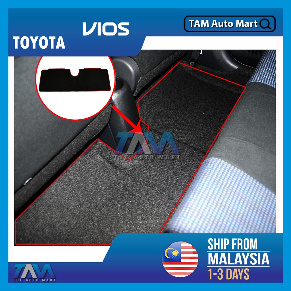 Original Toyota Vios Trd Sportivo Floor Carpet Red Line Trd Carpet