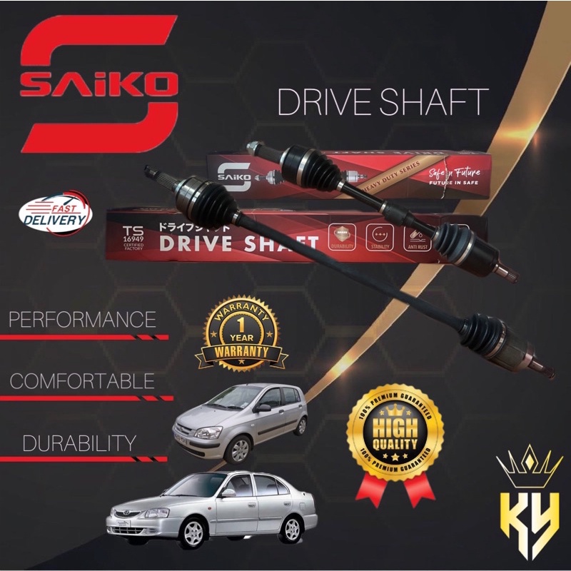 Saiko Drive Shaft Hyundai Accent Getz Manual Auto