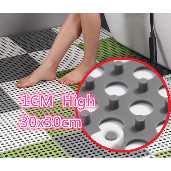 Non Slip Splicing Floor Mat Bathroom Toilet Mat Bath Rug Shower Pelapik