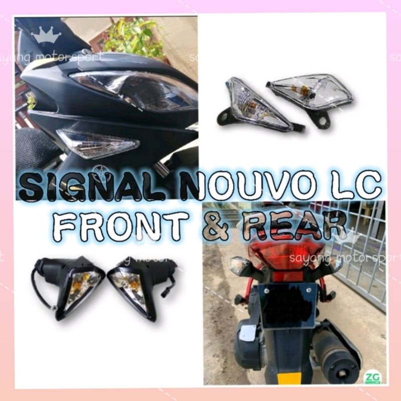 Front Rear Nouvo Lc Lampu Kiri Kanan Flasher Flash Light Signal Nouvo