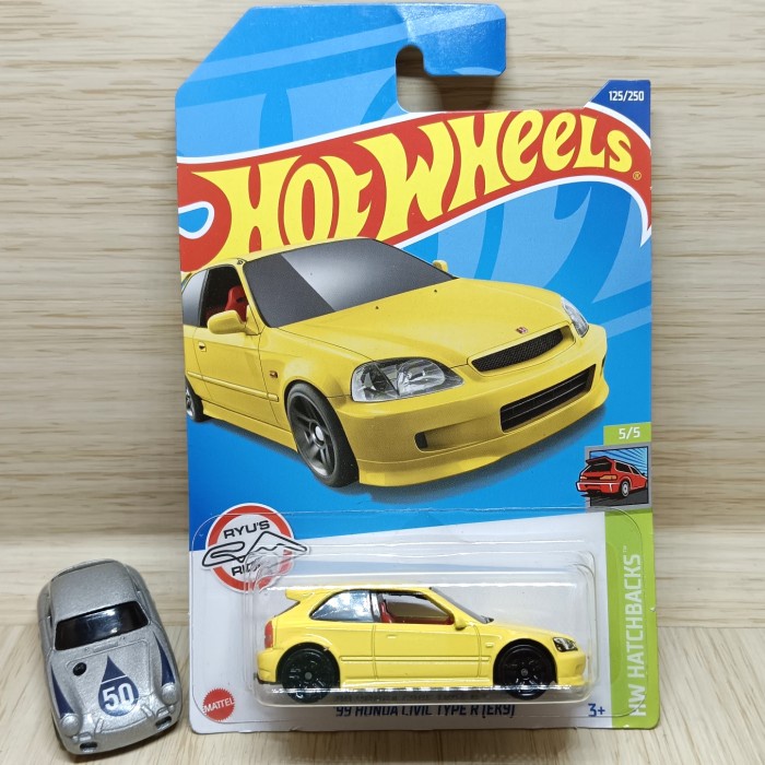 Hot Wheels 99 Honda Civic Type R Ek9 Yellow HSH27 Shopee Malaysia