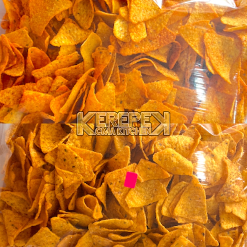 Nachos Tortilla Balado BBQ 400G Viral Kerepek CMA Kitchen Shopee