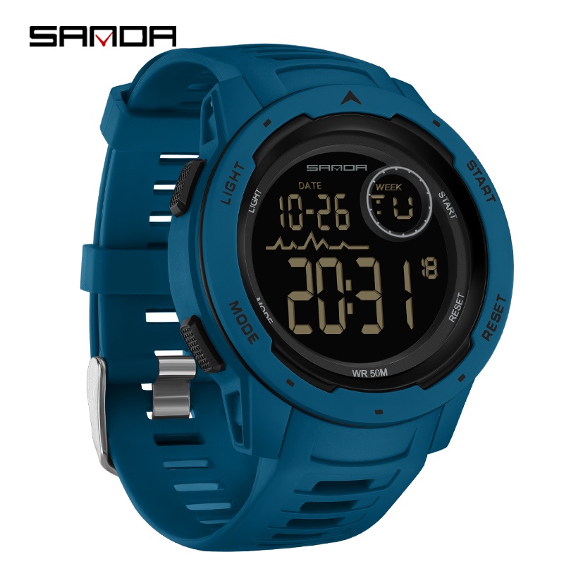 Sanda Fashion Personality Digital Large Dial Outdoor Sports Waterproof