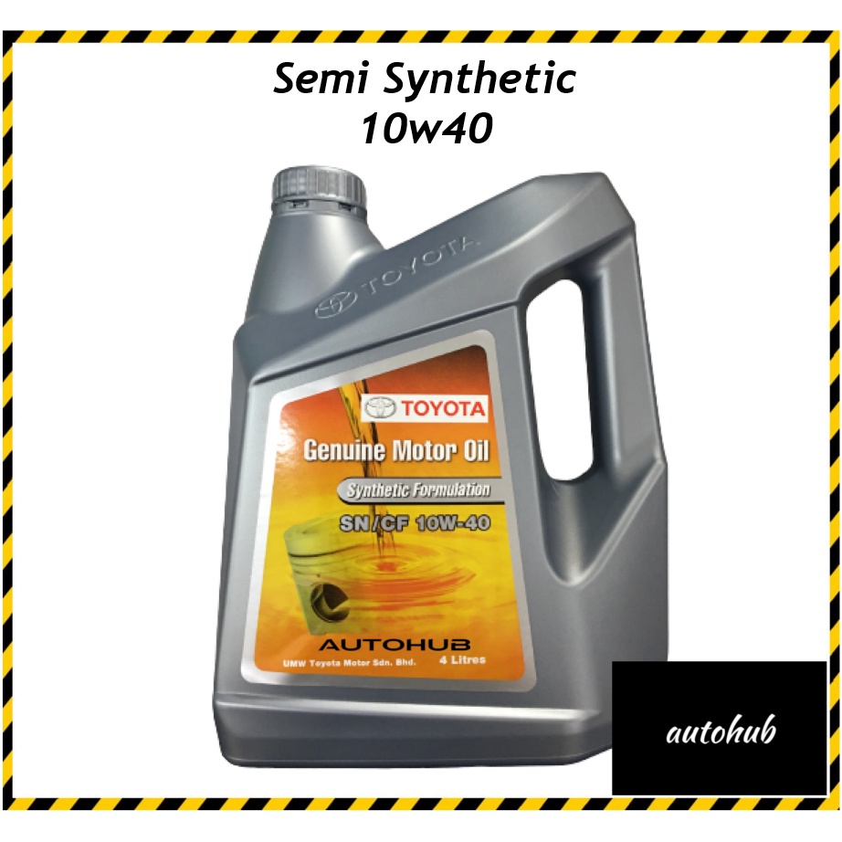 ORIGINAL Toyota Semi Synthetic 10W40 Engine Oil Toyota Synthetic