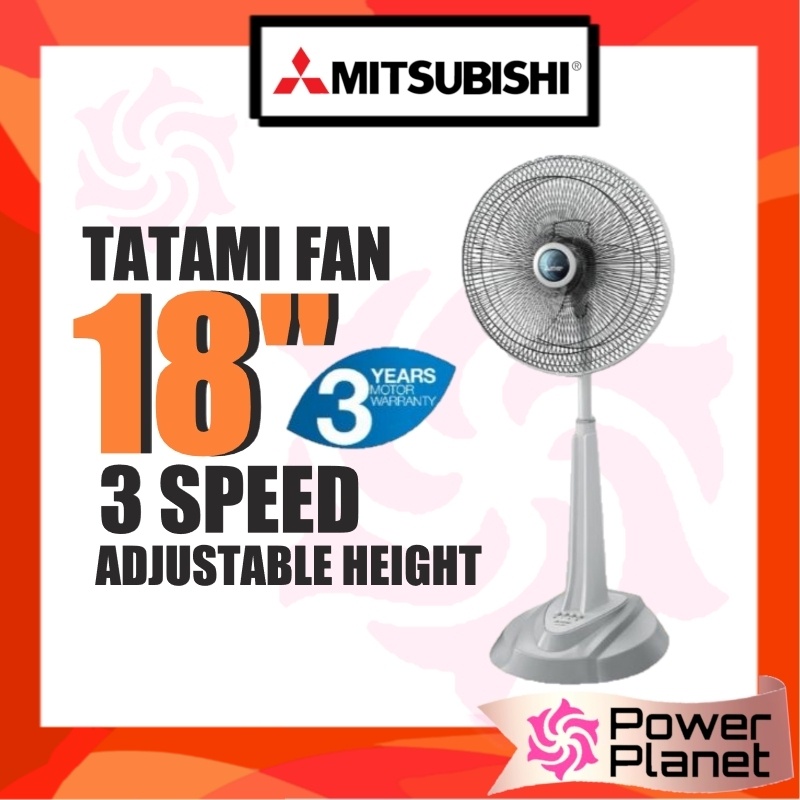 Mitsubishi Tatami Stand Fan R Gu P Speed Adjustable Height