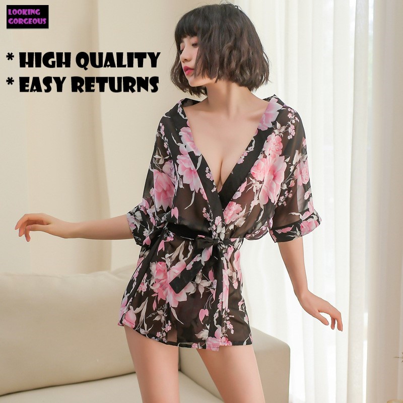 Sexy Lingerie Japanese Kimono Kimono Seksi Shopee Malaysia