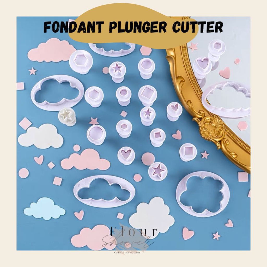 Plastic Fondant Plunger Cutter Cookie Sugar Craft Plunger Fondant