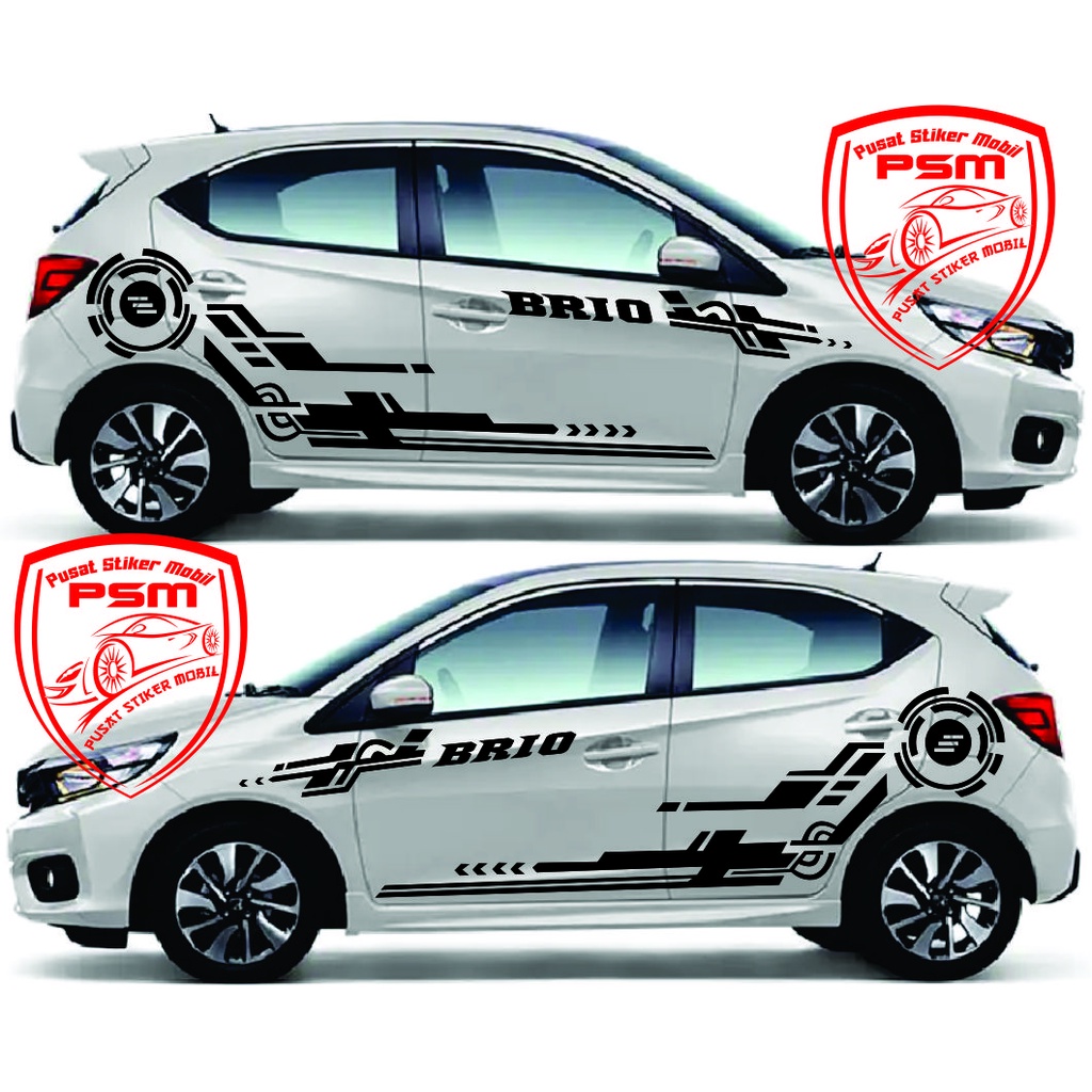 Honda Brio Car Sticker Honda Car Sticker All New Brio Striping Cutting