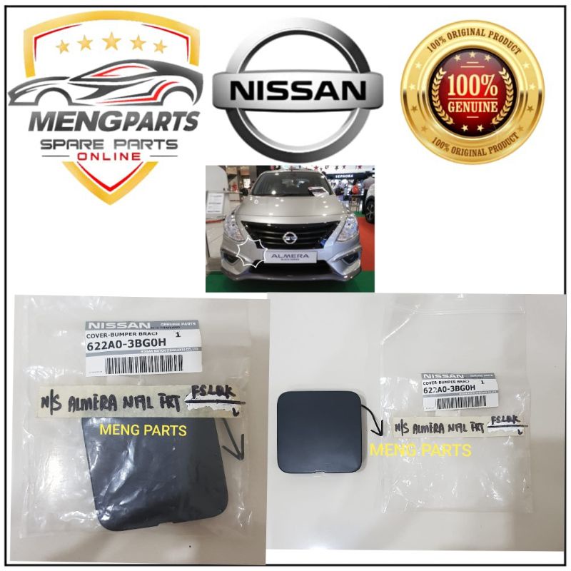 Original Nissan Almera N Y Y Front Bumper Towing Cover Depan