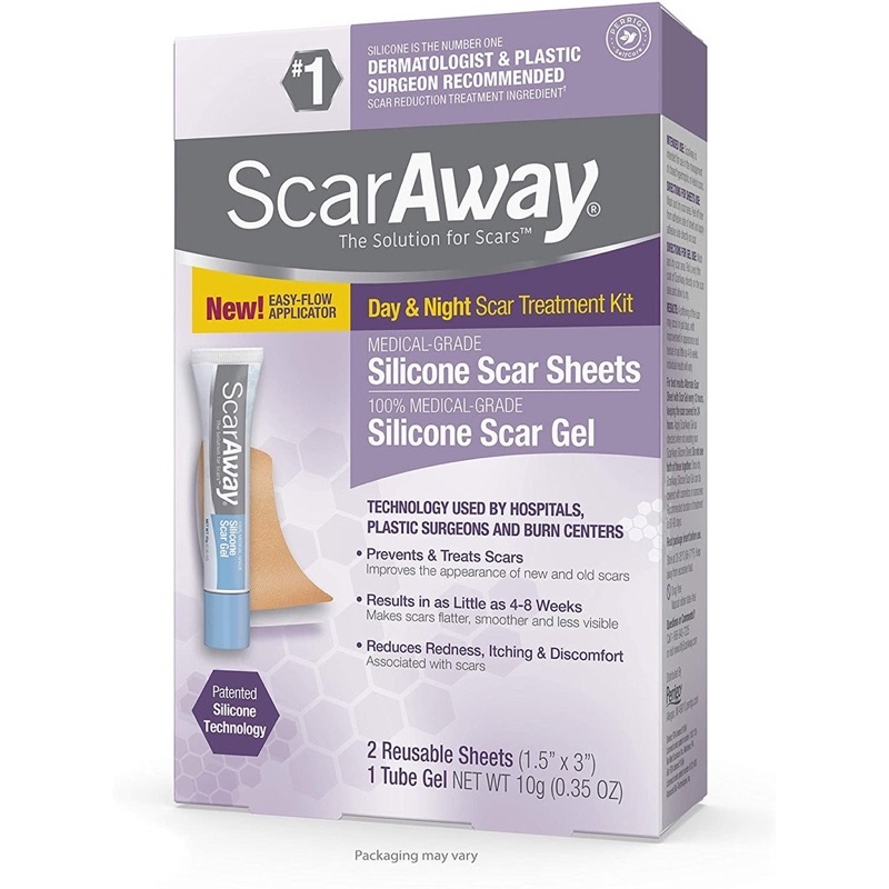 ScarAway Advanced Skincare Silicone Scar Gel L Sheets For Face Body