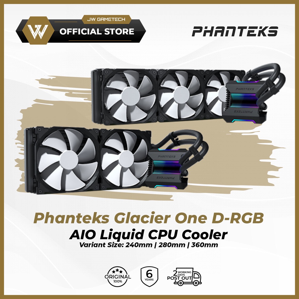 Phanteks Glacier One D RGB AIO Liquid CPU Cooler 240mm 280mm