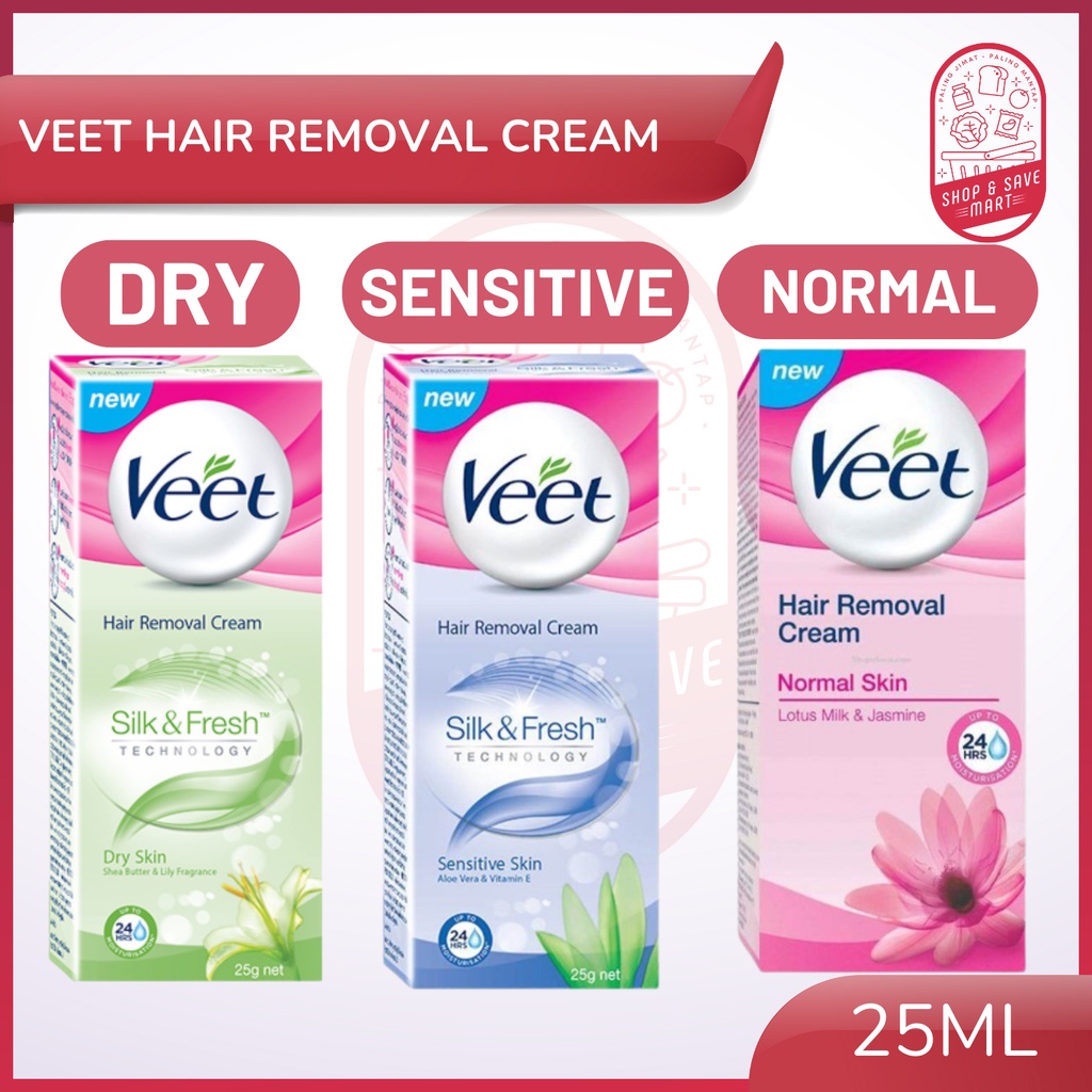 Veet Hair Removal Cream Bikini Line Legs Armpit Arms 25ml