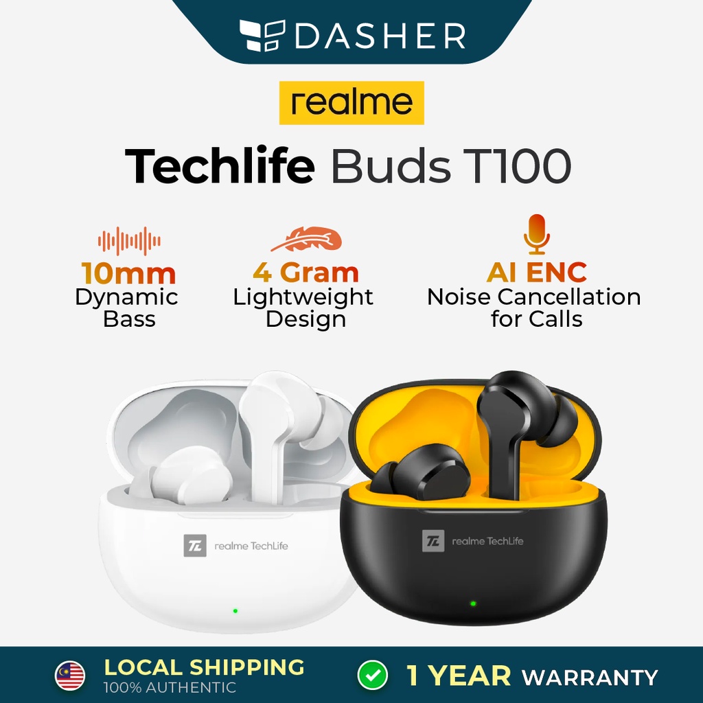 Realme Techlife Buds T Tws Wireless Earphones Bluetooth In Ear