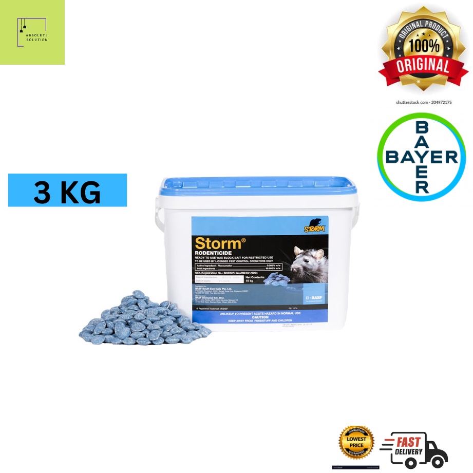 BASF STORM Securable Rodenticide Ubat Tikus 3KG Donut Shape Shopee