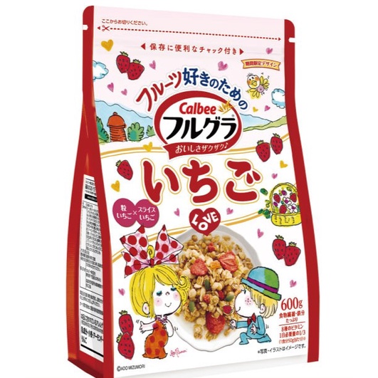 CALBEE Cereal Fruit Granola Frugra 4 Flavors 100 Imported From