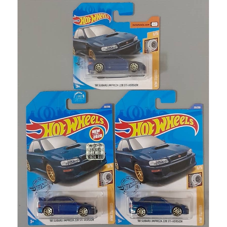 Hot Wheels Lot Subaru Impreza B Sti Version Blue Mainline Short