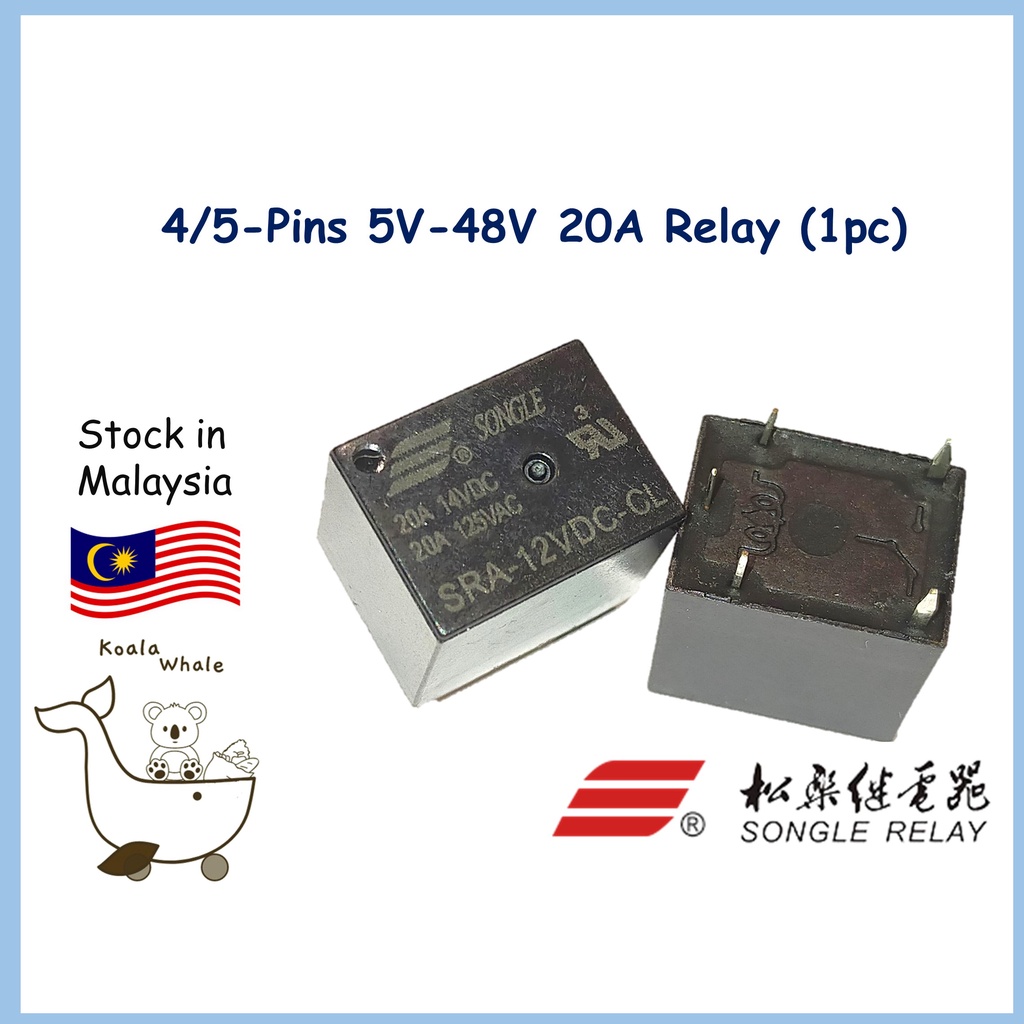 Relay Songle Pin Pin V V V A A Geganti Sra Sra Vdc Cl