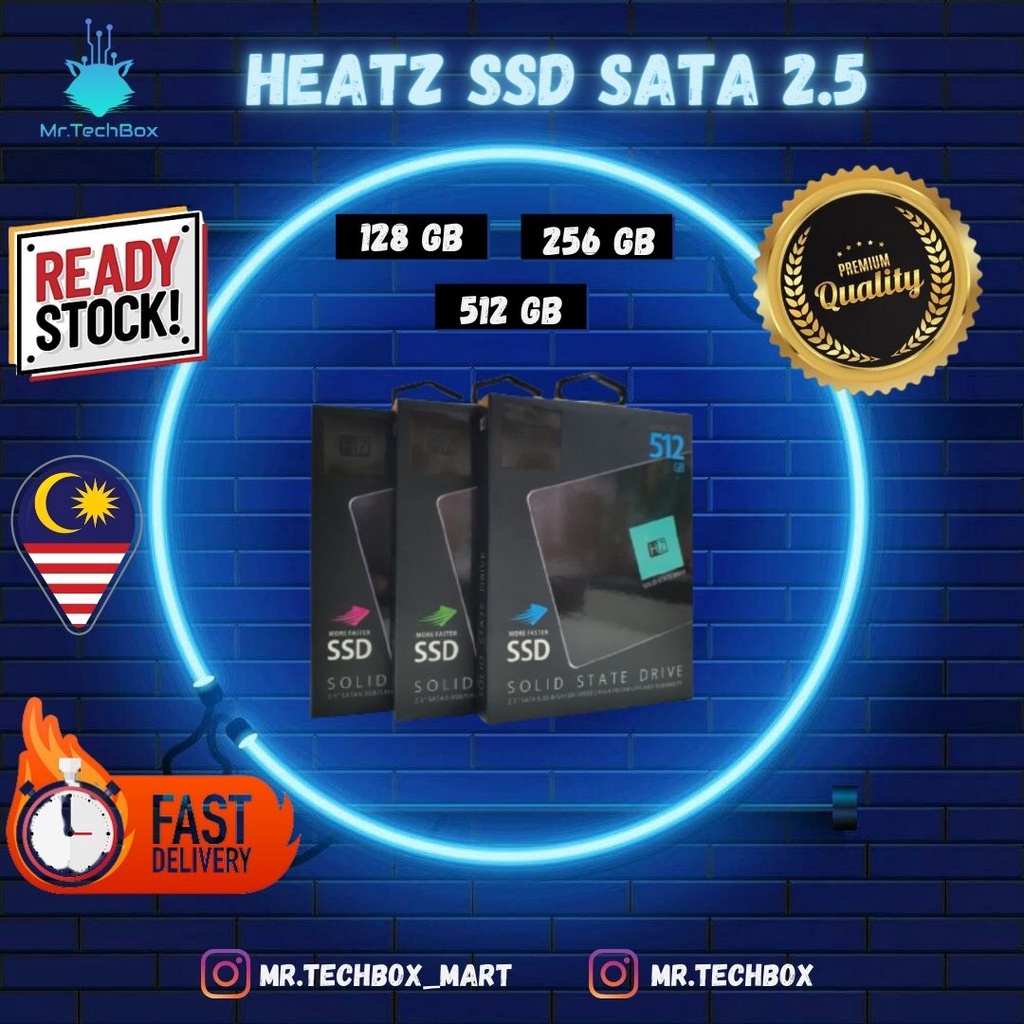 Heatz Solid State Drive Ssd Gb Gb Gb Sata High Speed