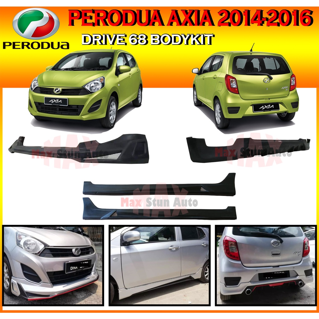 Perodua Axia Drive Bodykit D Skirt Lip For Axia G