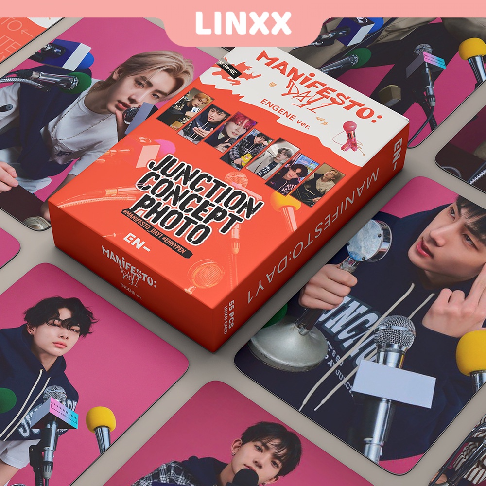 LINXX 55 Pcs ENHYPEN Manifesto Day 1 Album Lomo Card Kpop Photocards