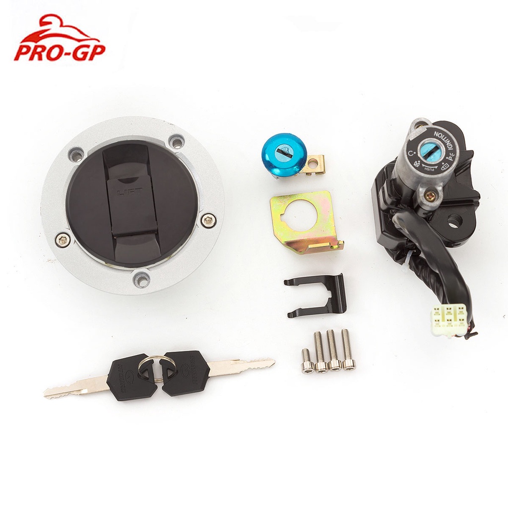 Ignition Switch Fuel Gas Tank Cap Seat Lock Key Set For Suzuki