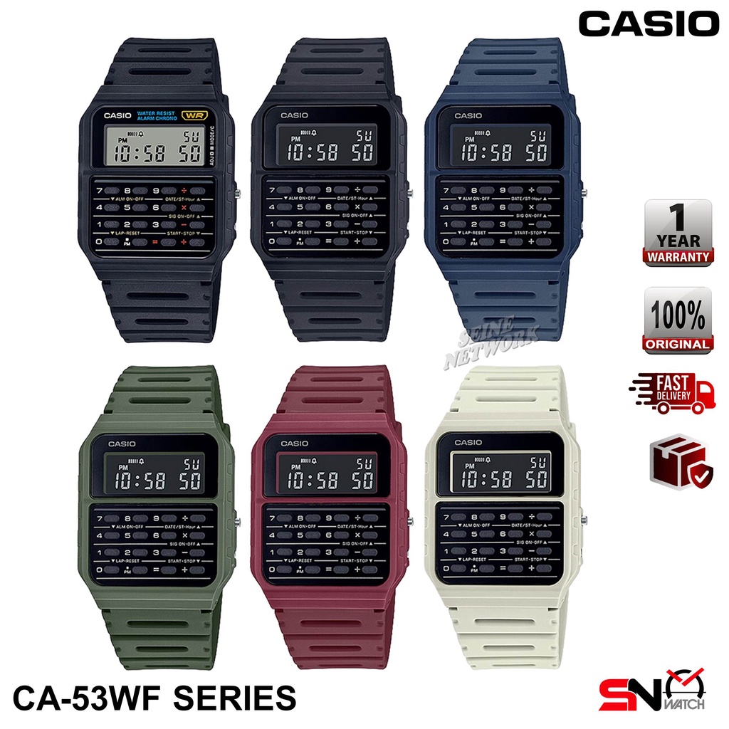 Casio Calculator Watch Ca W Ca Wf Digital Resin Band Unisex Watch