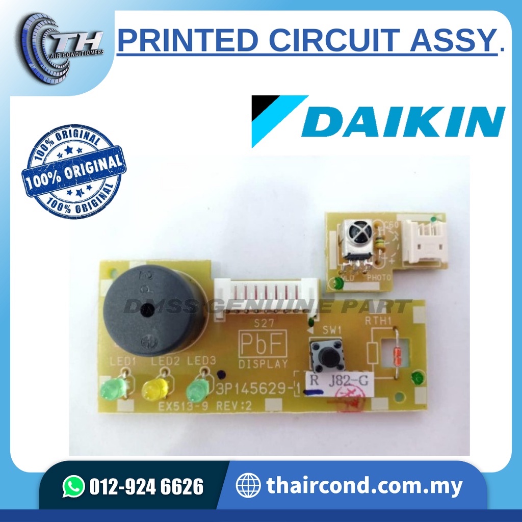 Daikin Indoor Printed Circuit D J Wall Mounted Hp Hp Ic