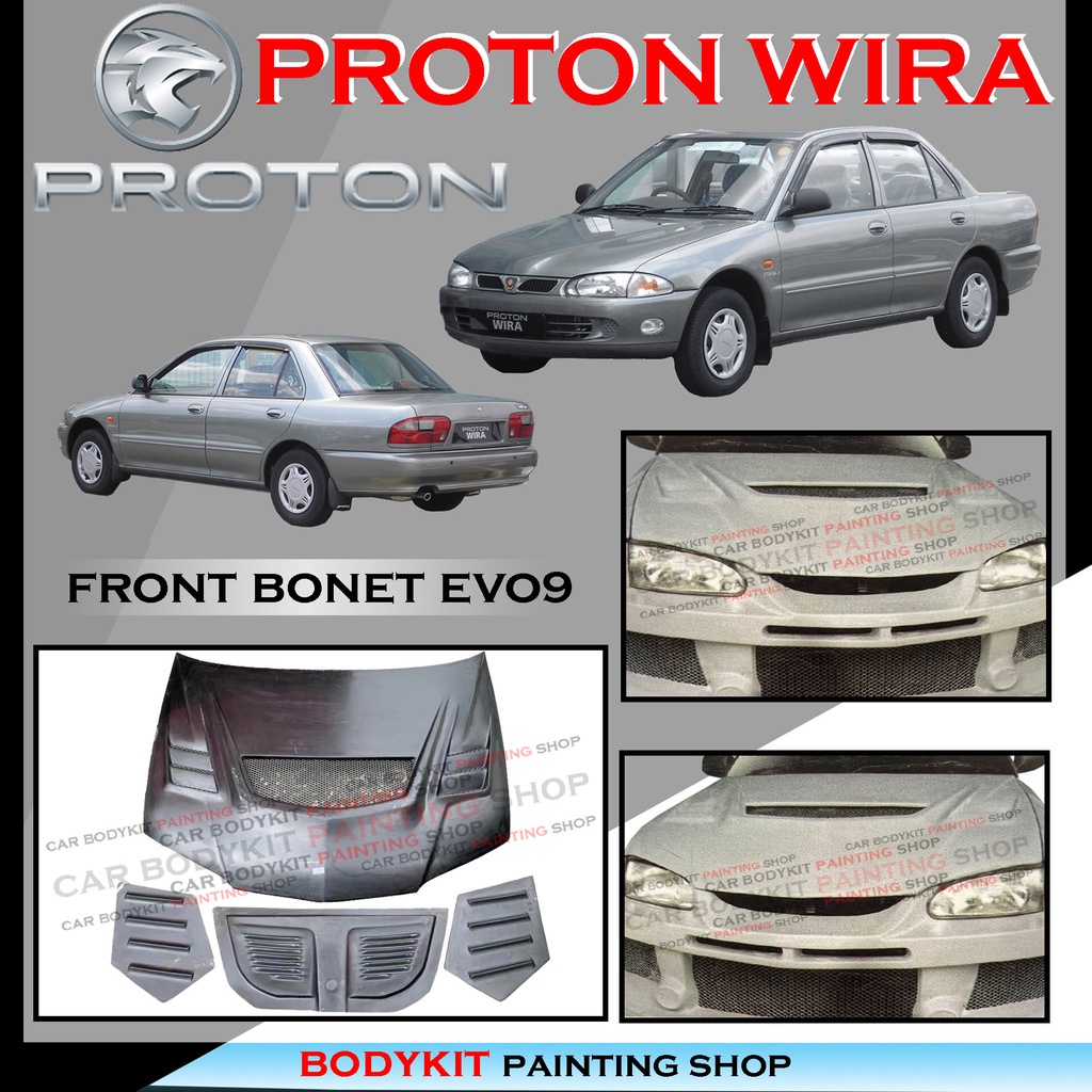 Proton Wira Putra Satria Front Bonet Bonnet E Evo Material Fiber