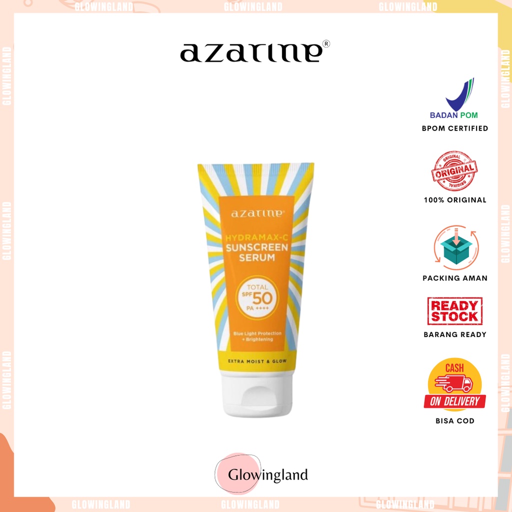 Azarine Hydra Max C Sunscreen Serum SPF 50 PA 40ml Shopee Malaysia