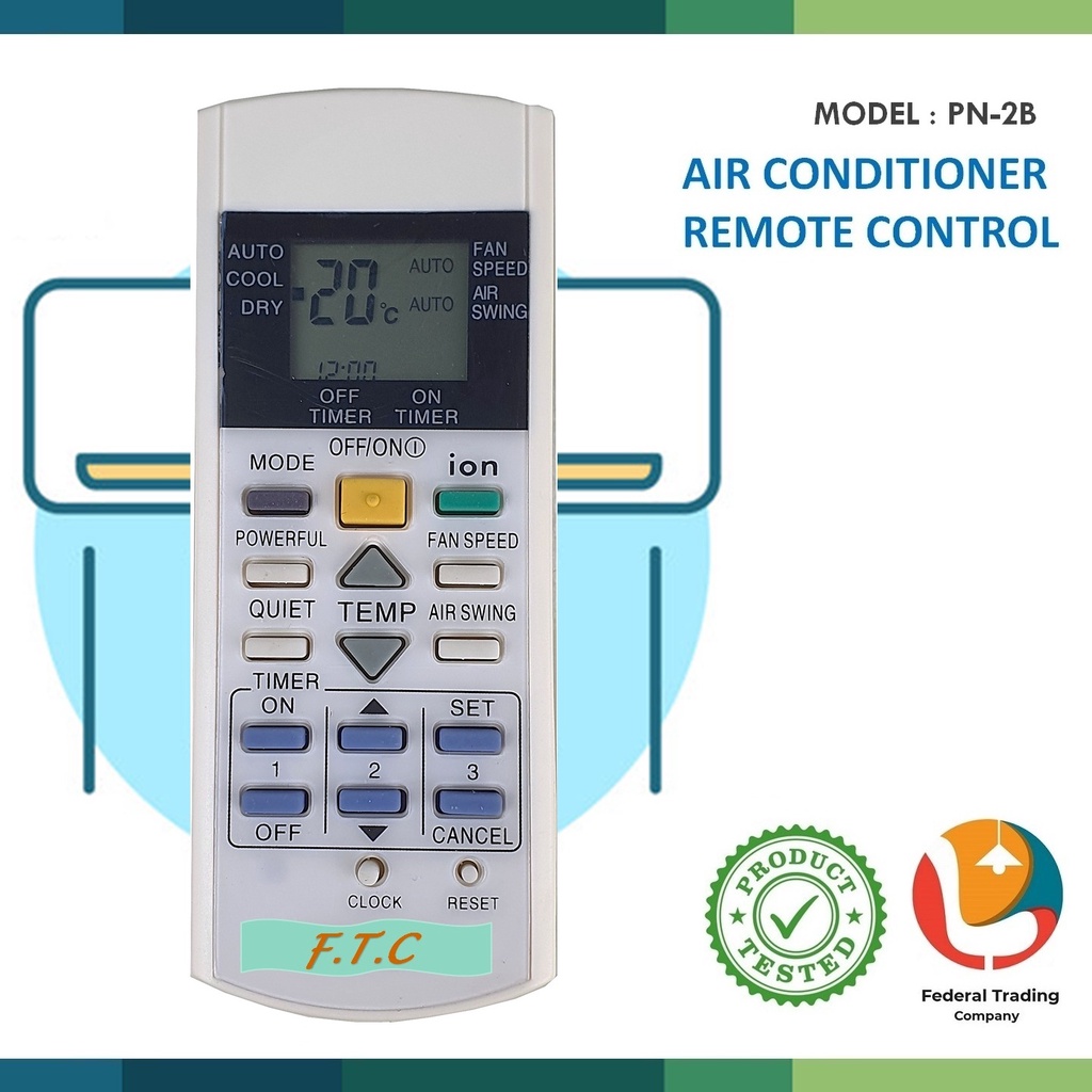 Replacement For Panasonic Air Cond Aircond Air Conditioner Remote